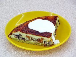 Картофельная запеканка с грибами в мультиварке готова