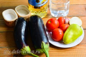 Салат Десяточка с баклажанами на зиму: Ингредиенты