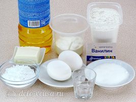 Хворост на сметане: Ингредиенты Хворост на сметане: Ингредиенты