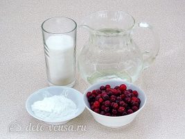 Кисель из клюквы: Ингредиенты Кисель из клюквы: Ингредиенты