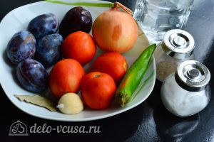 Соус из сливы к мясу на зиму: Ингредиенты Соус из сливы к мясу на зиму: Ингредиенты
