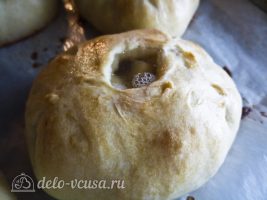 Татарские пирожки Вак балиш: Добавить бульон в пирожки