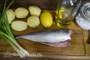 Скумбрия запеченная в фольге с лимоном: Ингредиенты Скумбрия запеченная в фольге с лимоном: Ингредиенты