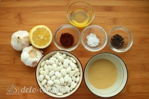 Хумус из фасоли с запеченным чесноком: Ингредиенты Хумус из фасоли с запеченным чесноком: Ингредиенты