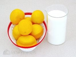 Лимон с сахаром в банке: Ингредиенты Лимон с сахаром в банке: Ингредиенты