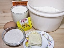 Сахарные пончики на кефире без дрожжей: Ингредиенты Сахарные пончики на кефире без дрожжей: Ингредиенты