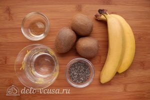 Смузи из киви с бананом и семенами чиа: Ингредиенты