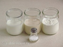 Домашний крем-сыр из ряженки и кефира: Ингредиенты Домашний крем-сыр из ряженки и кефира: Ингредиенты