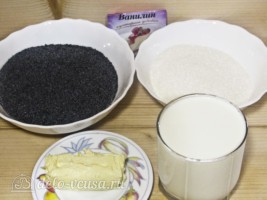Маковая начинка для выпечки: Ингредиенты Маковая начинка для выпечки: Ингредиенты