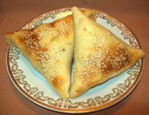 Самса с мясом в духовке - фото шаг 15