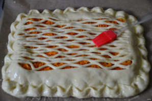 Дрожжевой пирог с морковью - фото шаг 15