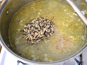 Сливочный суп с курицей и рисом - фото шаг 4