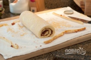Рулет с джемом - фото шаг 13