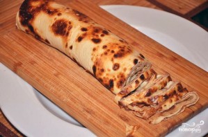 Салат с блинами и курицей - фото шаг 5