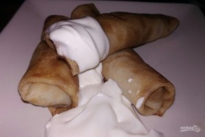 Блины на молоке с мясом - фото шаг 9