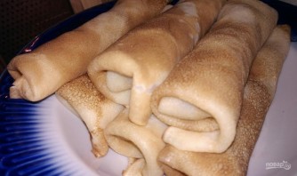 Блины на молоке с мясом - фото шаг 8