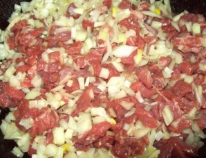 Самса с мясом в духовке - фото шаг 3