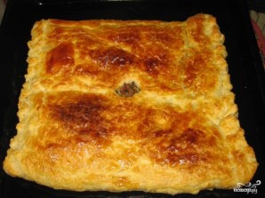 Слоеный мясной пирог - фото шаг 11