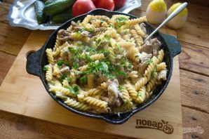 Макароны с мясом под сыром в духовке - фото шаг 9