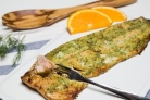 Филе лосося запеченное с зеленью