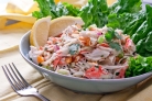 Постный крабовый салат