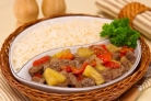 Говядина с ананасами