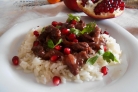 Мясо в гранатовом соусе