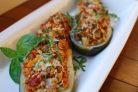 Кабачки, фаршированные овощами