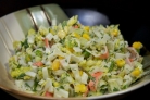 Крабовый салат с огурцом без риса