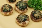 Фаршированные шампиньоны шпинатом