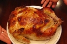 Курица, фаршированная блинами