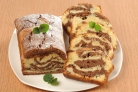 Мраморный кекс на сгущенке