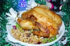 Курица с фасолью в духовке