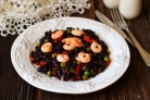 Рис с овощами и креветками