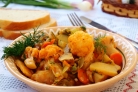 Цветная капуста с горошком