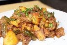 Азу из говядины с солеными огурцами