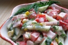 Вкусный салат с копченой курицей