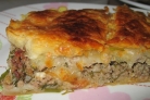 Слоеный мясной пирог