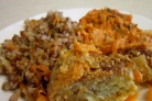 Рыбные котлеты с гречкой