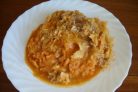Тушеная капуста со сметаной и рисом