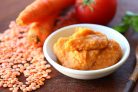 Пюре из красной чечевицы с овощами