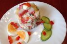 Крабовый салат без кукурузы