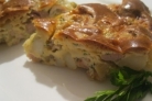 Заливной пирог с курицей