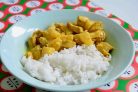 Курица тушеная с ананасами