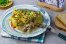 Куриные окорочка с овощами