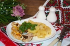 Мясо по-французски в духовке с картошкой