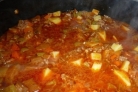 Рагу из фарша с кабачками