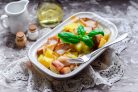 Картошка с копченой грудинкой