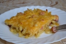 Макароны с сосиской в духовке