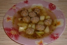 Суп с фрикадельками и картошкой